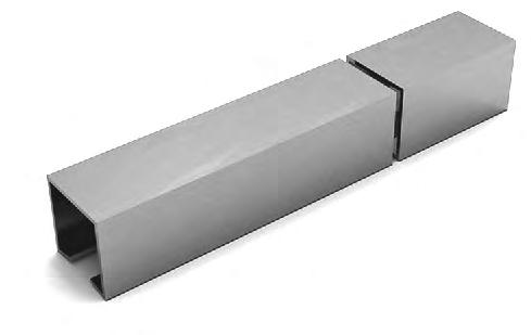 Perfilado liso 38x38mm